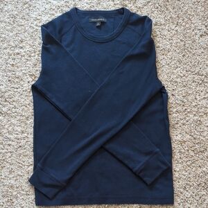 Navy Blue Crew Neck Shirt